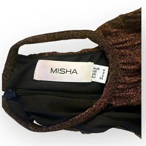 MISHA - Odette Dress in Copper NWOT (Sz 2) - Picture 5 of 5